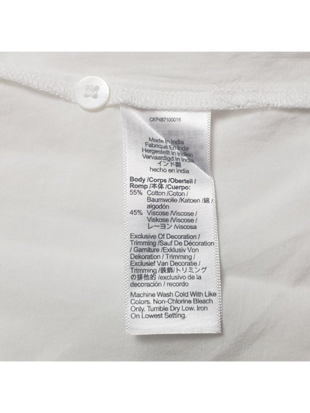 Madewell Shirred Long-Sleeve Top Women's XS Eyelet White Boho Lightweight Blouse - Picture 10 of 16